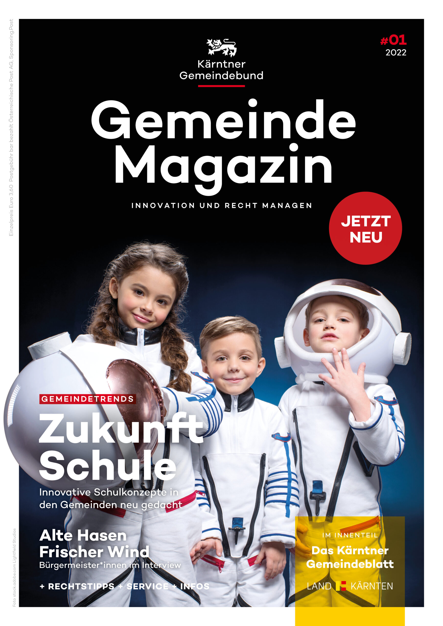 Kärntner Gemeindebund Gemeindemagazin Ausgabe 01 von 2022 zum Thema Zukunft Schule