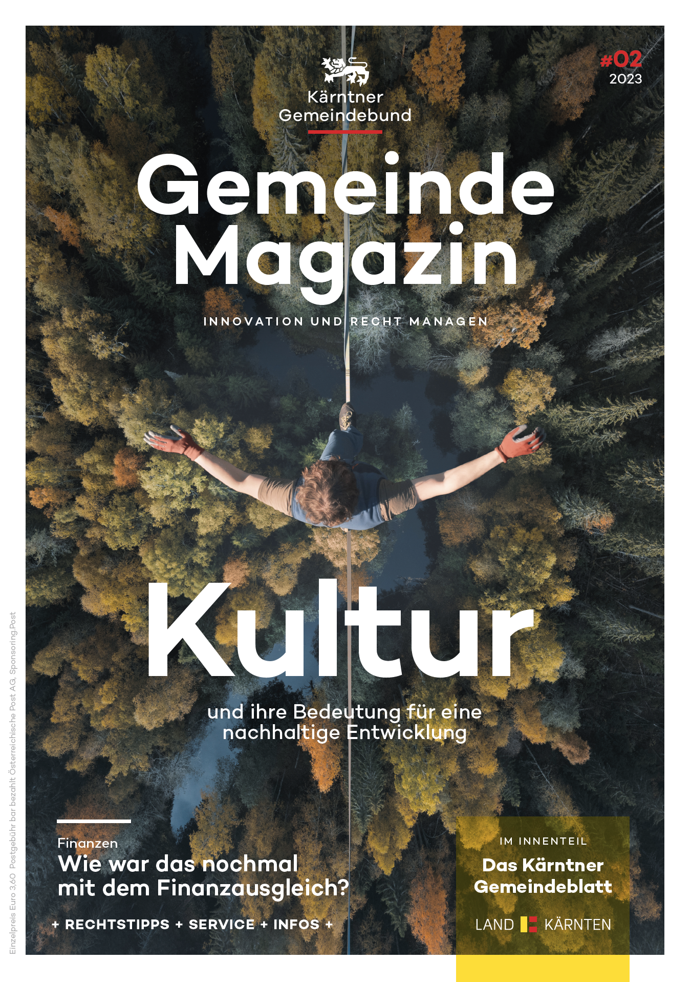 Kärntner Gemeindebund Gemeindemagazin Ausgabe 02 von 2023 zum Thema Kultur und ihre Bedeutung für eine nachhaltige Entwicklung