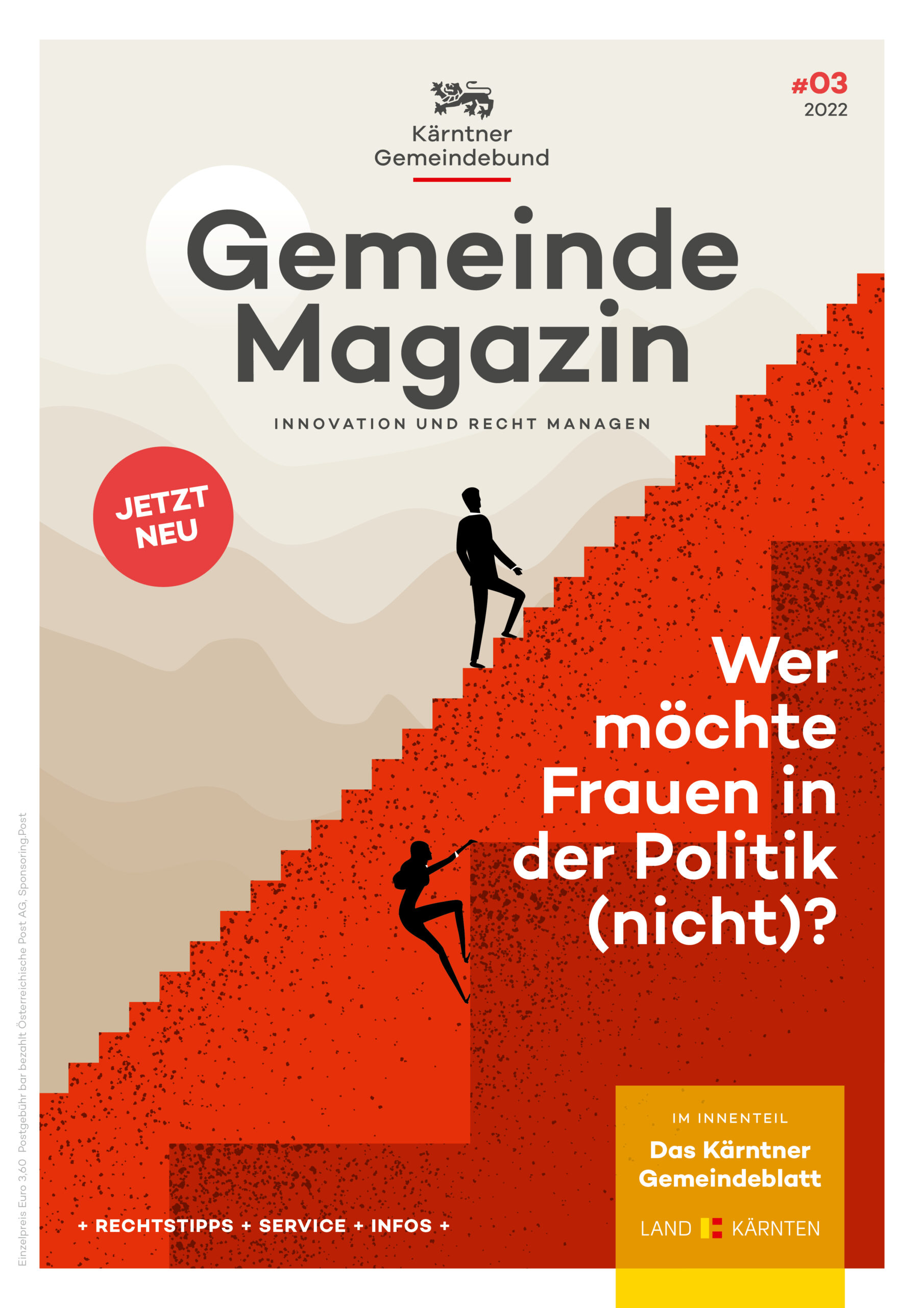 Kärntner Gemeindebund Gemeindemagazin Ausgabe 03 von 2022 zum Thema wer möchte Frauen in der Politik