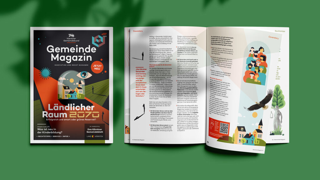 Beispiel von Ausgabe des Kärntner Gemeindebund Gemeinde Magazins