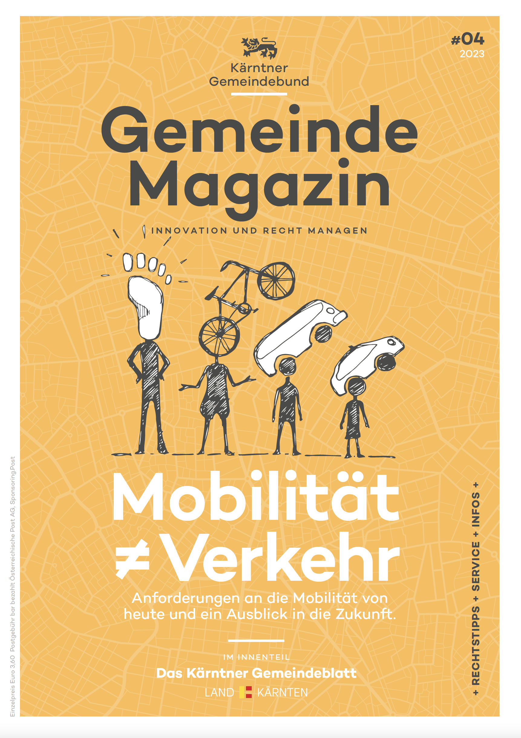 Kärntner Gemeindebund Gemeindemagazin Ausgabe 04 von 2023 zum Thema Mobilität Verkehr